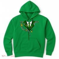 Green Irish Tux St. Patrick's Day Costume Hoodie thumb 0