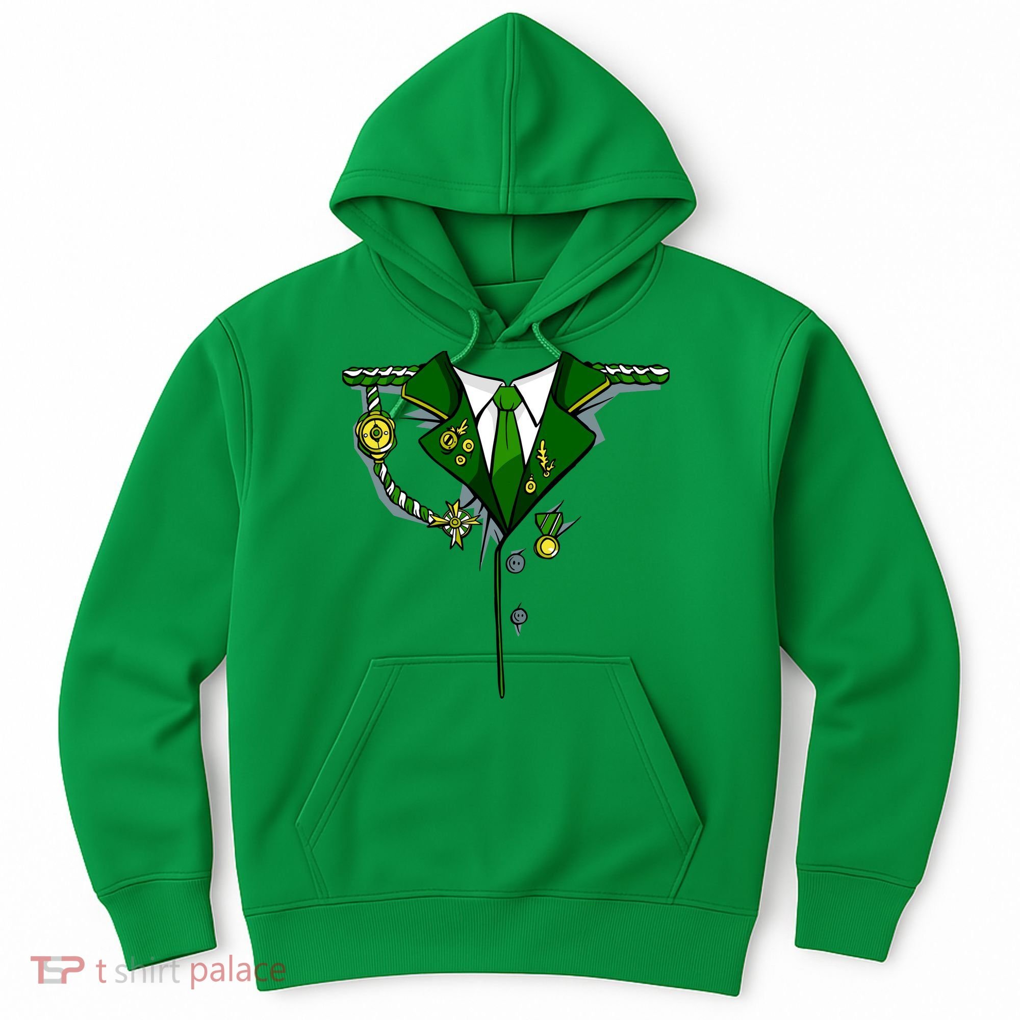 Green Irish Tux St. Patrick's Day Costume Hoodie