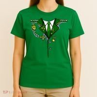 Green Irish Tux St. Patrick's Day Costume T-Shirt thumb 4