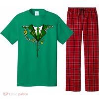 Green Irish Tux St. Patrick's Day Costume Pajama Set thumb 0