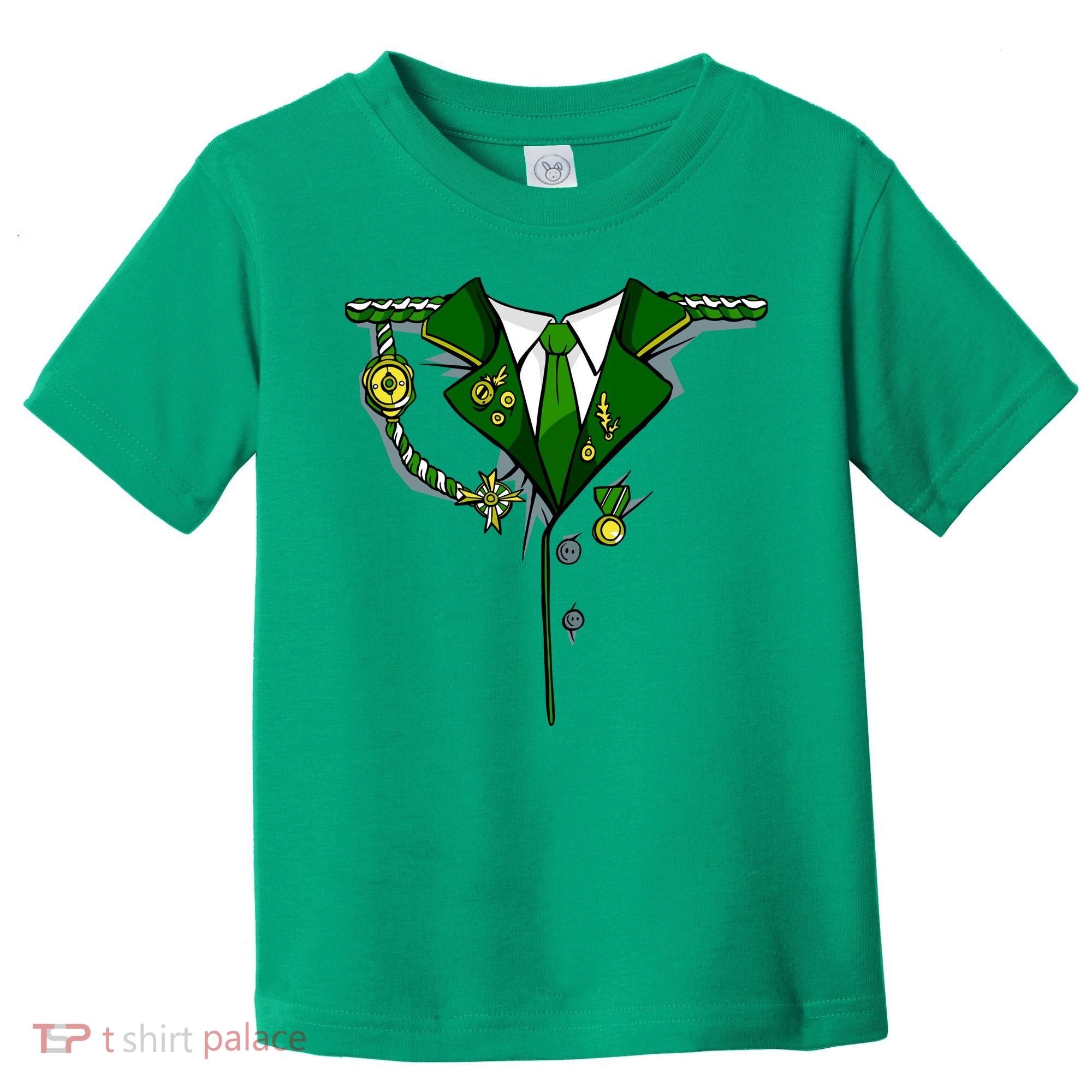 Green Irish Tux St. Patrick's Day Costume Toddler T-Shirt