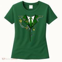Green Irish Tux St. Patrick's Day Costume Women's T-Shirt thumb 0