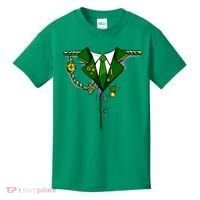 Green Irish Tux St. Patrick's Day Costume Kids T-Shirt thumb 0