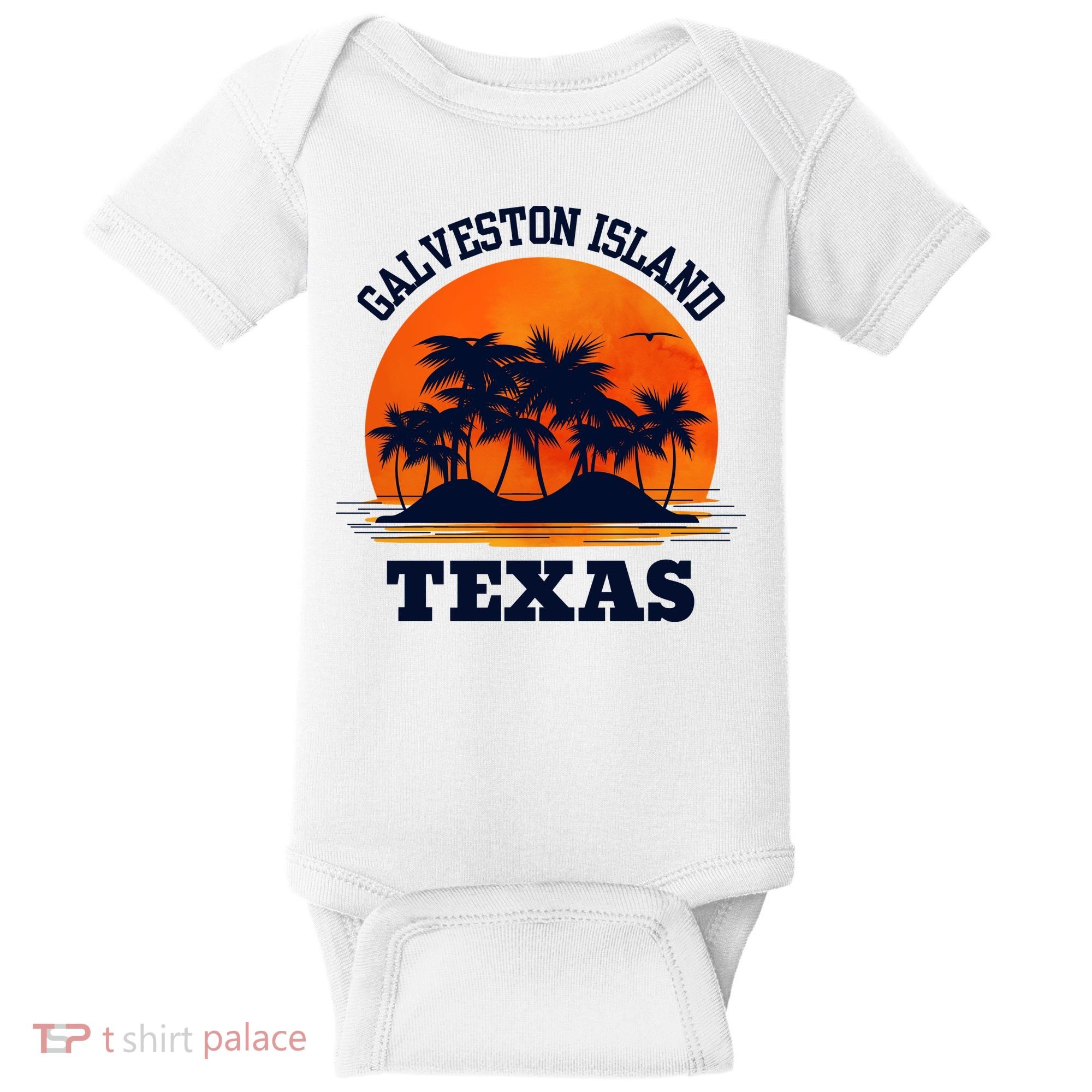 Galveston Island Texas Baby Bodysuit