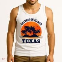 Galveston Island Texas Tank Top thumb 3