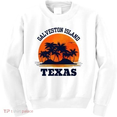 Galveston Island Texas Kids Sweatshirt