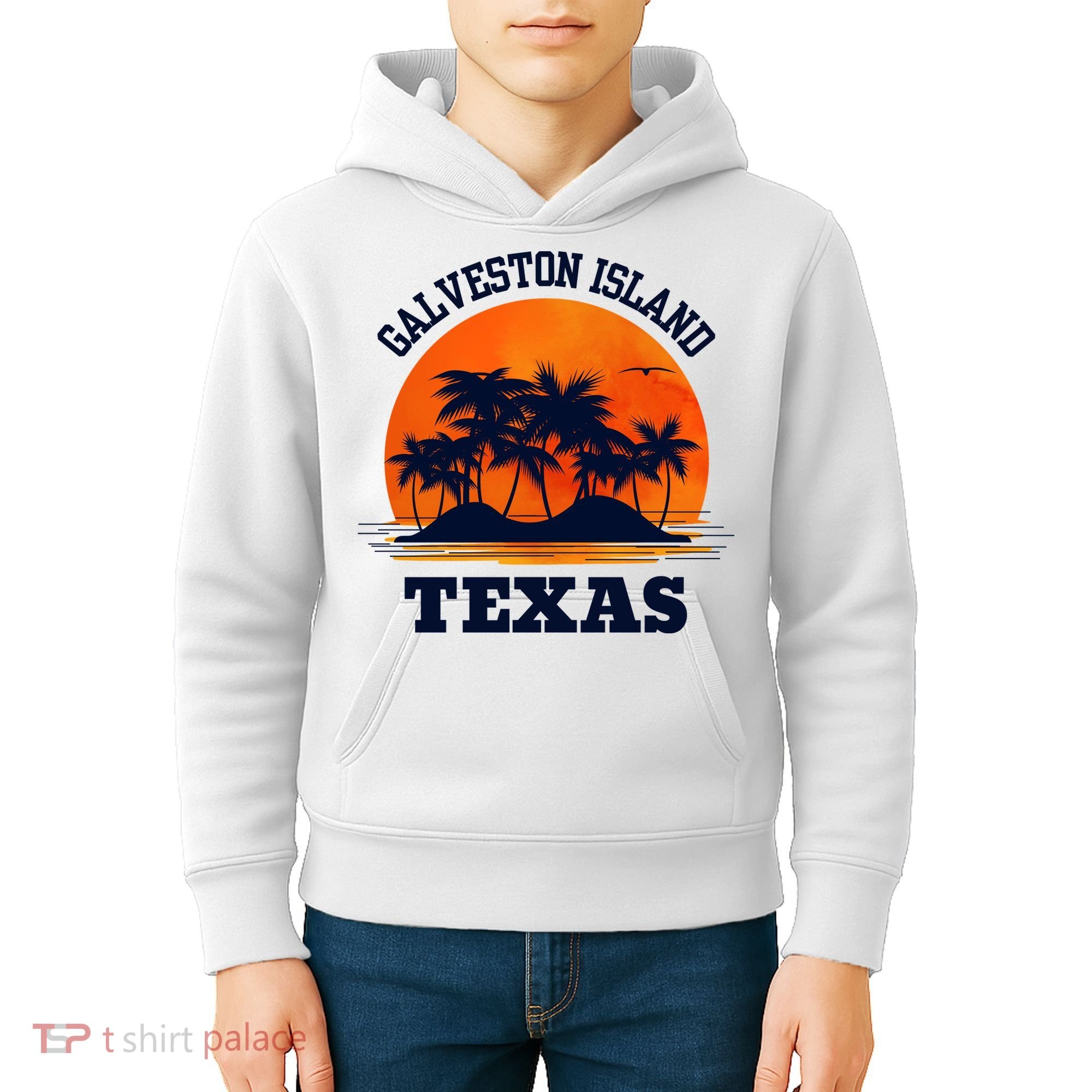 Galveston Island Texas Kids Hoodie