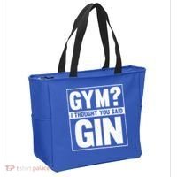 Gym I Thought You Said Gin Alcohol Partying Cocktail Pub Gift Tote Bag thumb 2