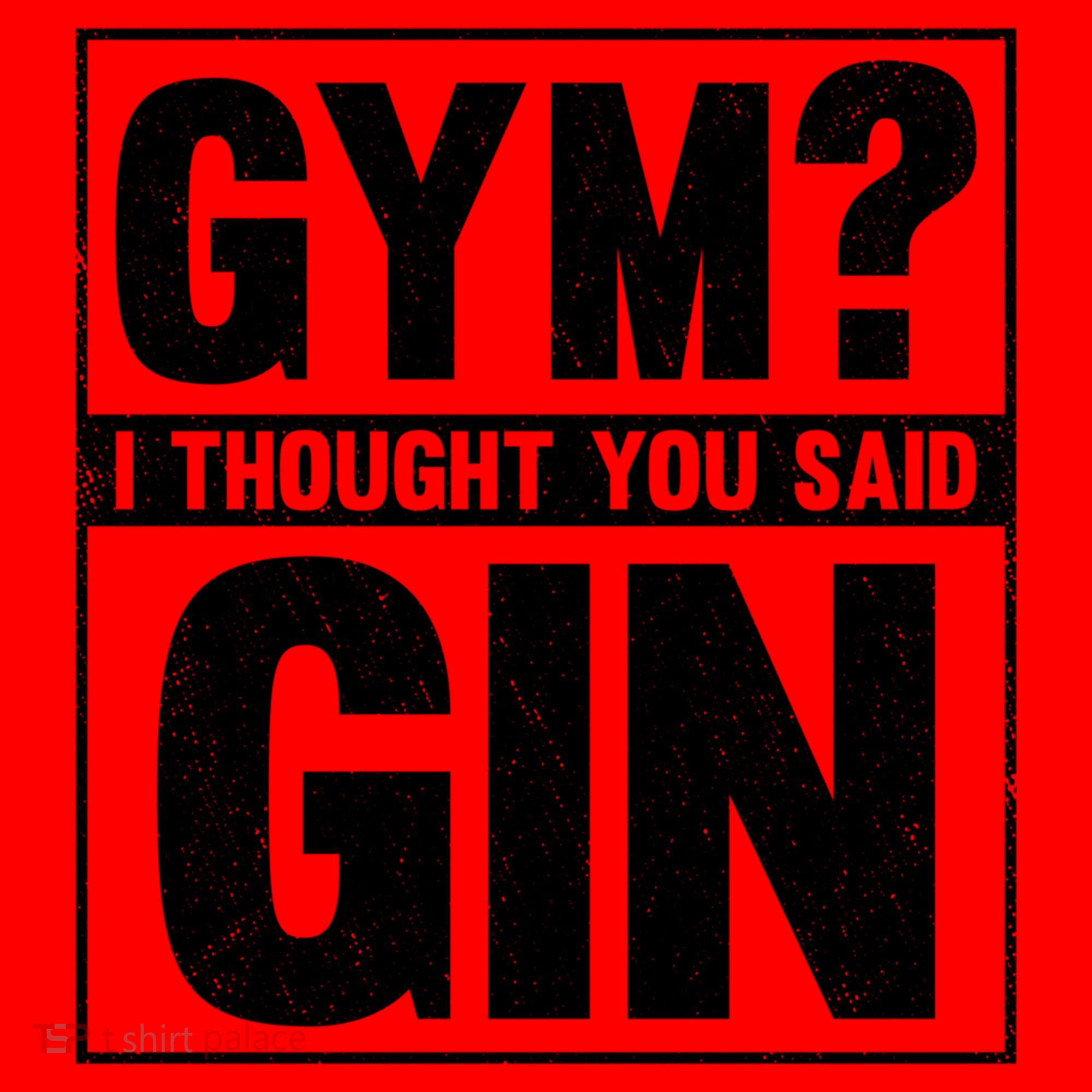 Gym I Thought You Said Gin Alcohol Partying Cocktail Pub Gift Santa Hat