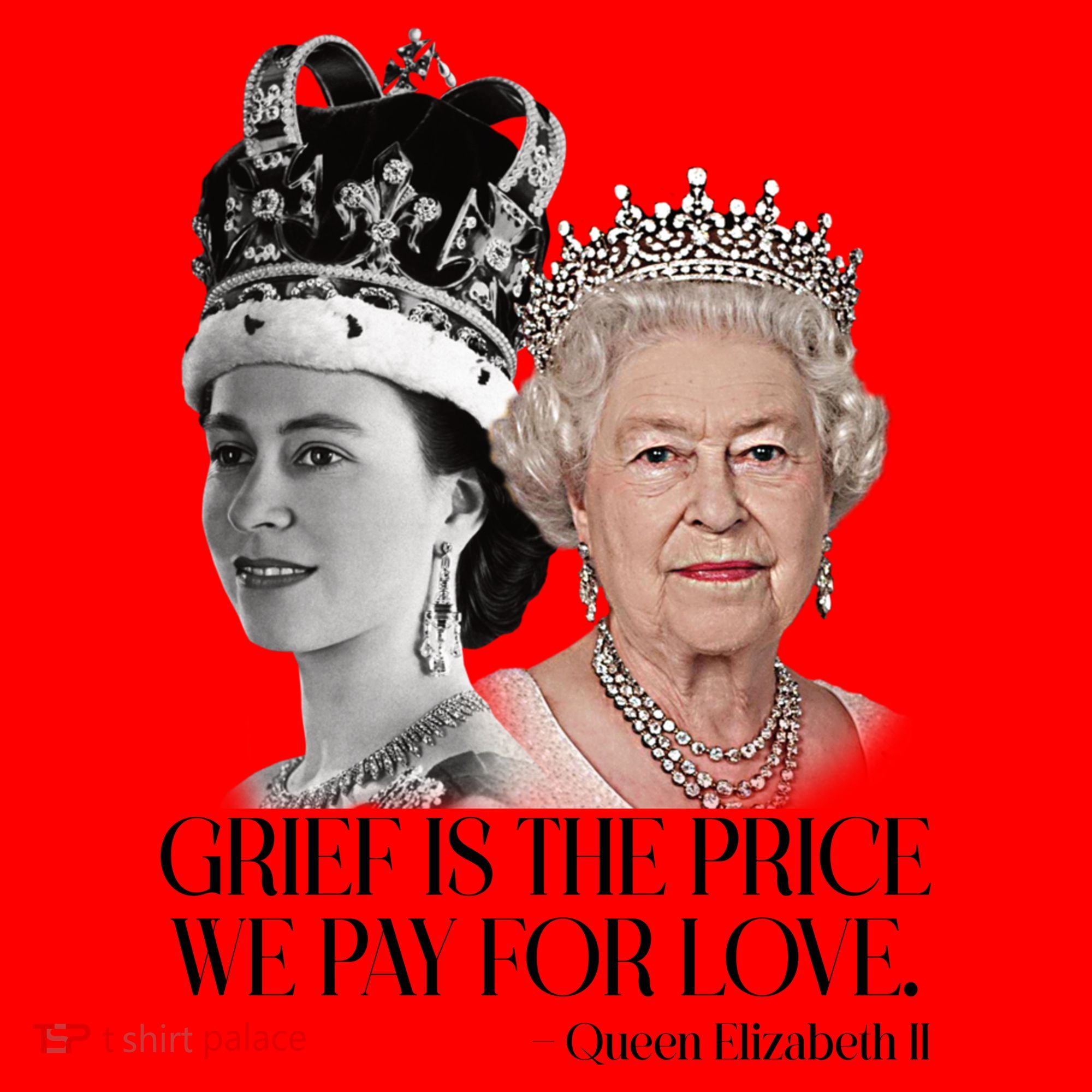 Grief Is The Price We Pay For Love Queen Elizabeth Santa Hat