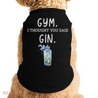 Gym I Thought You Said Gin Lover Funny Gift Doggie Tank thumb 0