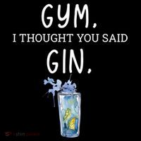 Gym I Thought You Said Gin Lover Funny Gift Doggie Tank thumb 4