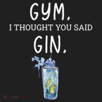 Gym I Thought You Said Gin Lover Funny Gift Beanie thumb 2