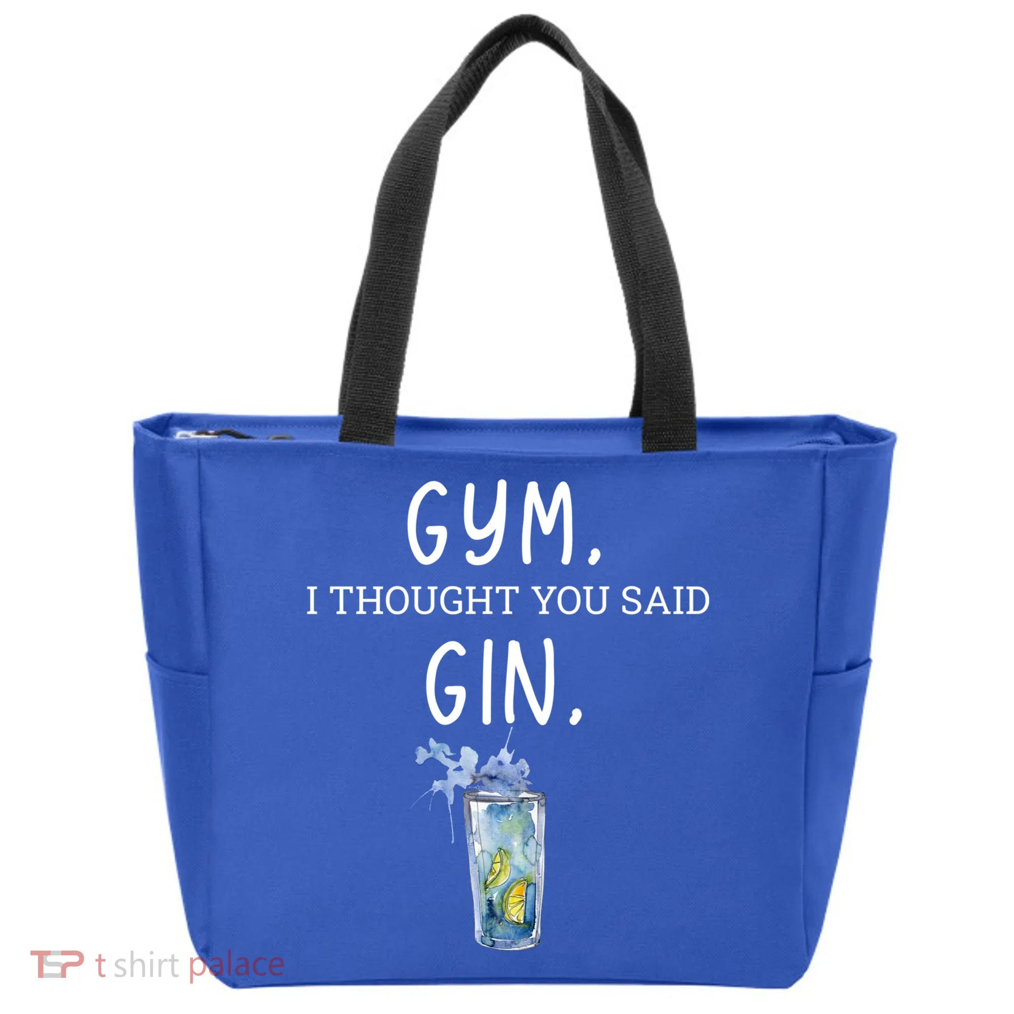 Gym I Thought You Said Gin Lover Funny Gift Tote Bag