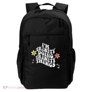 Groovy Im Trinity Doing Trinity Things Funny MotherS Day Backpack