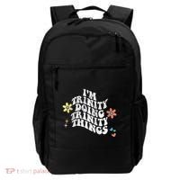 Groovy Im Trinity Doing Trinity Things Funny MotherS Day Backpack thumb 0