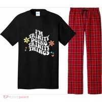 Groovy Im Trinity Doing Trinity Things Funny MotherS Day Pajama Set thumb 0