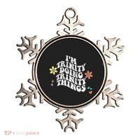 Groovy Im Trinity Doing Trinity Things Funny MotherS Day Ornament thumb 0