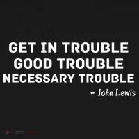 Get In Trouble, Good Trouble , Necessary Trouble Bucket Hat thumb 4
