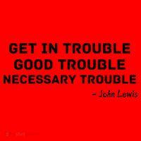 Get In Trouble, Good Trouble , Necessary Trouble Santa Hat thumb 1
