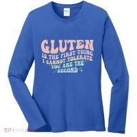 Gluten Is The First Thing I Cannot Tolerate Women's Long Sleeve Shirt thumb 0
