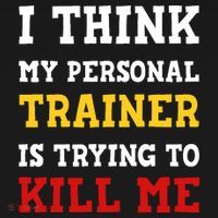 Gym I Think My Trainer Is Trying To Kill Me Personal Trainer Backpack thumb 2