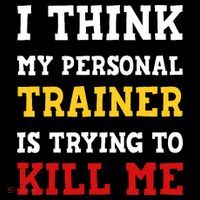 Gym I Think My Trainer Is Trying To Kill Me Personal Trainer Ornament thumb 1