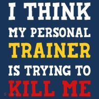 Gym I Think My Trainer Is Trying To Kill Me Personal Trainer Doggie Tank thumb 4