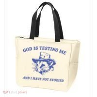 God Is Testing Me Possum Weird Opossum Tote Bag thumb 3