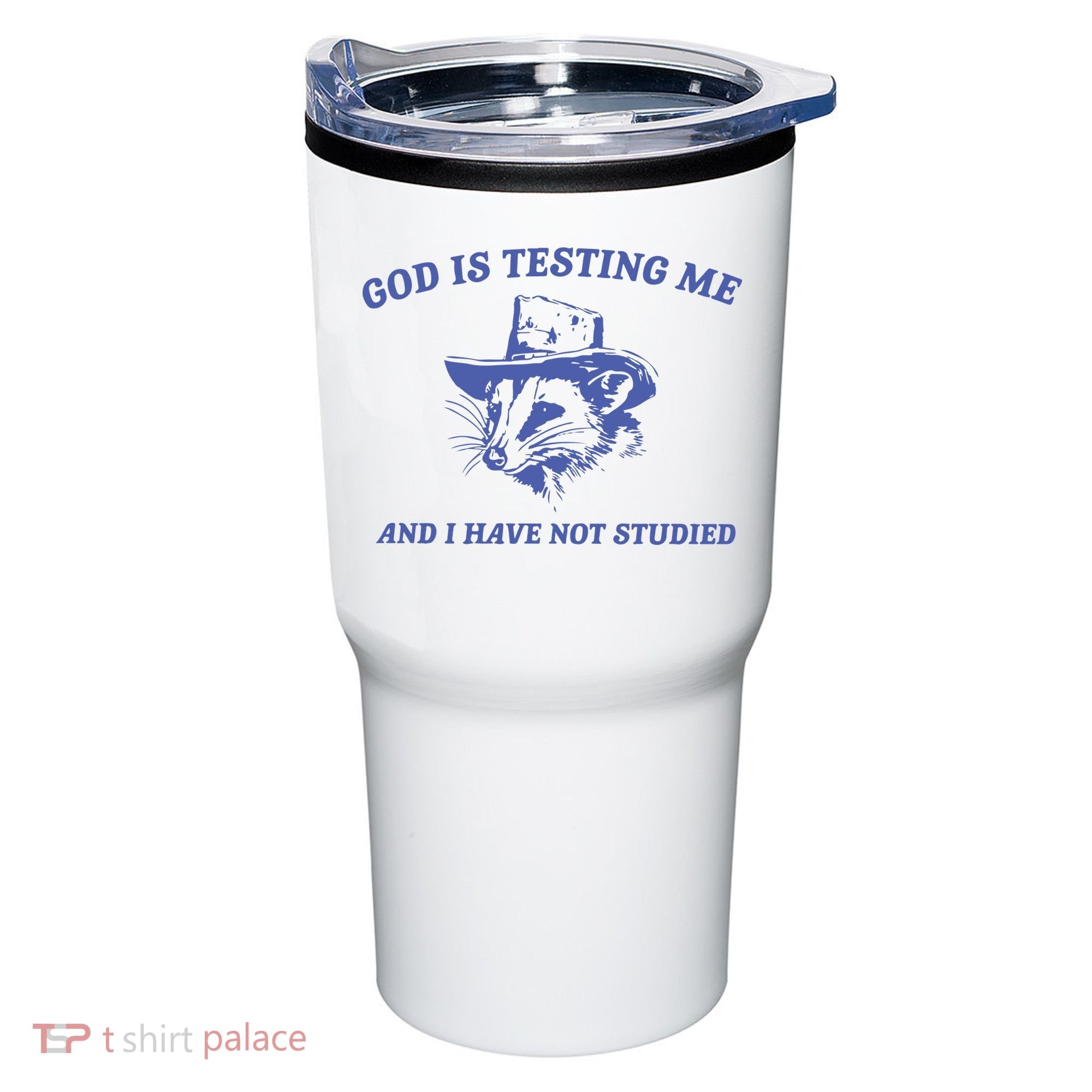 God Is Testing Me Possum Weird Opossum Tumbler