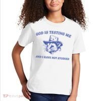 God Is Testing Me Possum Weird Opossum Kids T-Shirt thumb 2