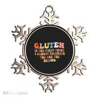 Gluten Is The First Thing I Cannot Tolerate Funny Sarcastic Ornament thumb 0