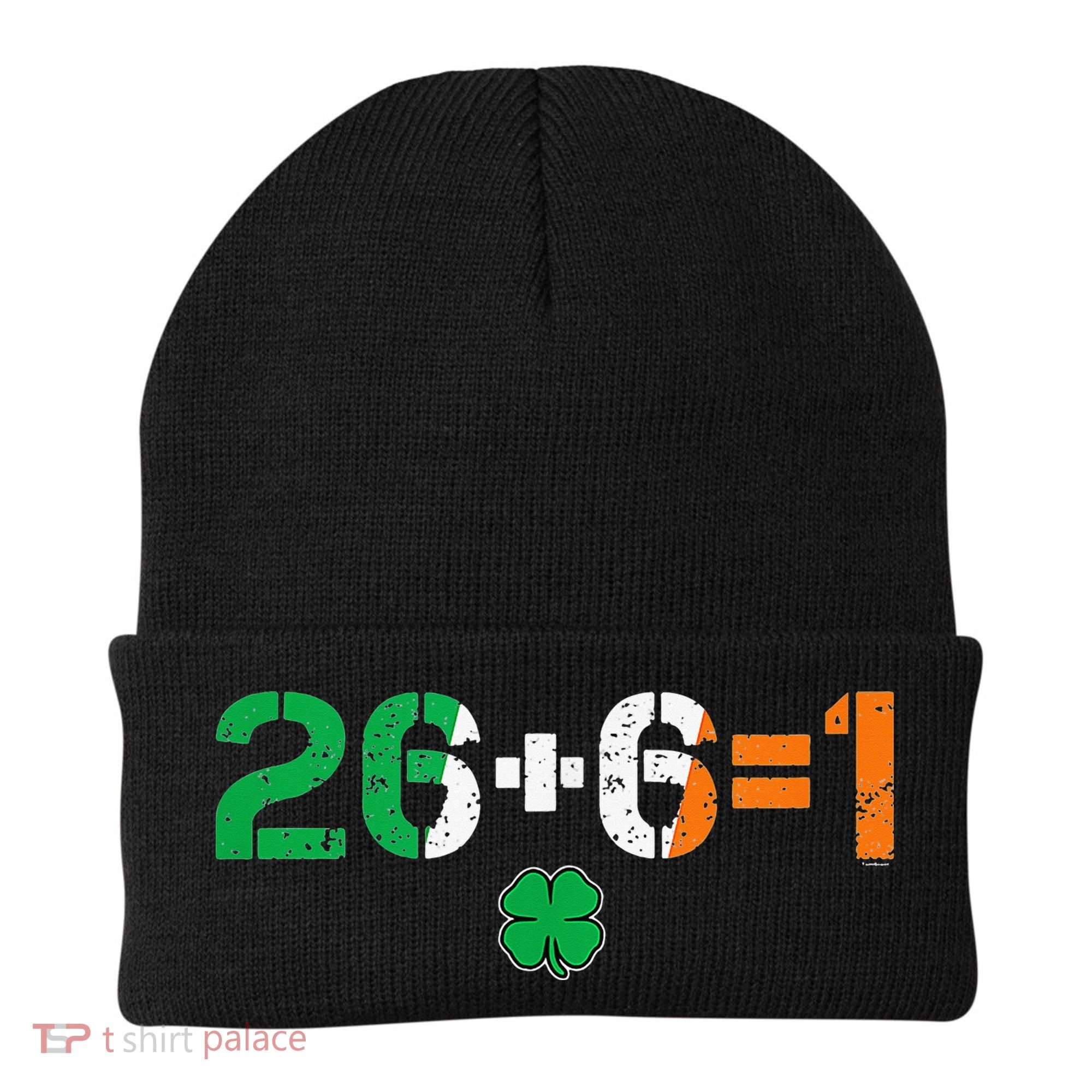 Green Irish Unity 26 + 6 = 1 St Paddys Day Ireland Beanie