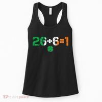 Green Irish Unity 26 + 6 = 1 St Paddys Day Ireland Women's Tank Top thumb 0