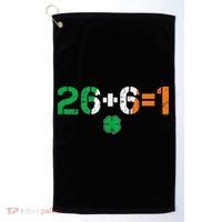 Green Irish Unity 26 + 6 = 1 St Paddys Day Ireland Golf Towel thumb 0
