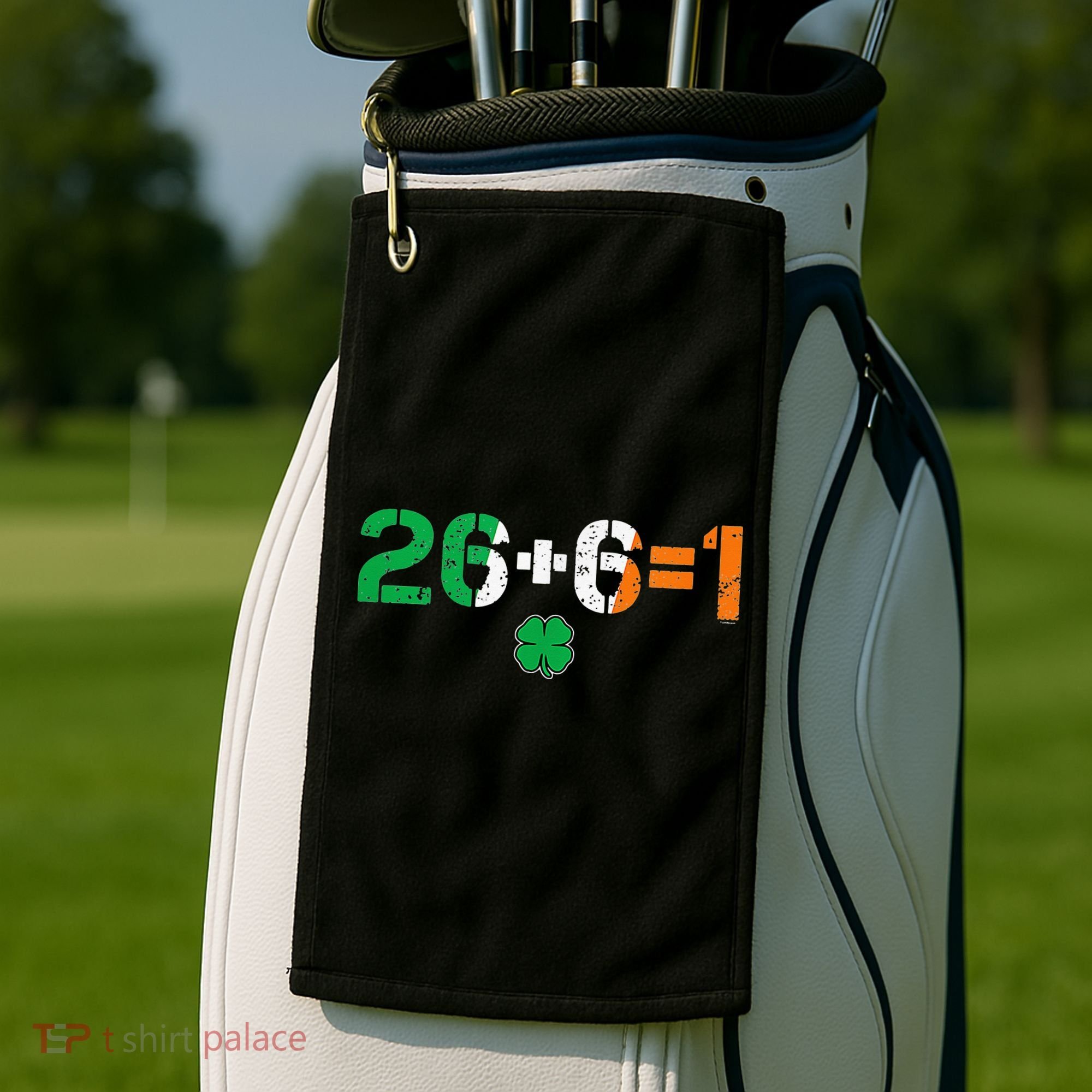 Green Irish Unity 26 + 6 = 1 St Paddys Day Ireland Golf Towel