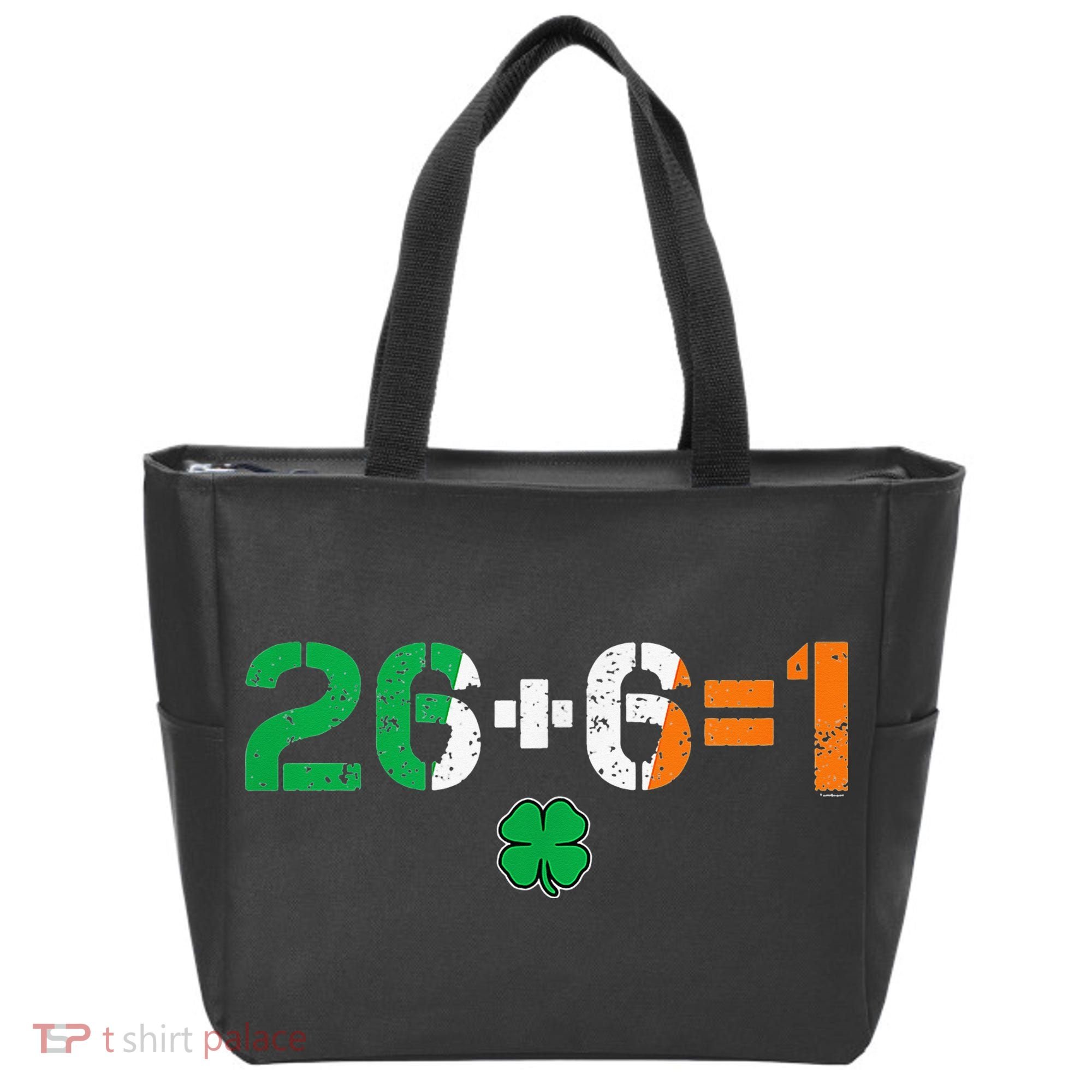 Green Irish Unity 26 + 6 = 1 St Paddys Day Ireland Tote Bag