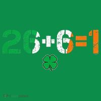 Green Irish Unity 26 + 6 = 1 St Paddys Day Ireland Mousepad thumb 1