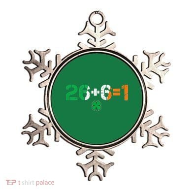 Green Irish Unity 26 + 6 = 1 St Paddys Day Ireland Ornament