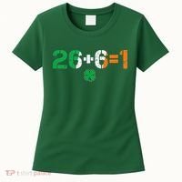 Green Irish Unity 26 + 6 = 1 St Paddys Day Ireland Women's T-Shirt thumb 0