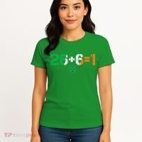 Green Irish Unity 26 + 6 = 1 St Paddys Day Ireland Women's T-Shirt thumb 4