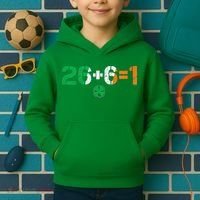 Green Irish Unity 26 + 6 = 1 St Paddys Day Ireland Kids Hoodie thumb 2