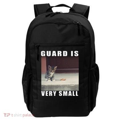 Guard Is Very Small Cat Funny Oddly Specific Dank Meme Backpack
