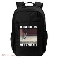 Guard Is Very Small Cat Funny Oddly Specific Dank Meme Backpack thumb 0