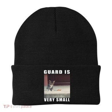 Guard Is Very Small Cat Funny Oddly Specific Dank Meme Beanie