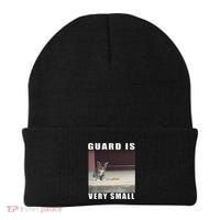 Guard Is Very Small Cat Funny Oddly Specific Dank Meme Beanie thumb 0