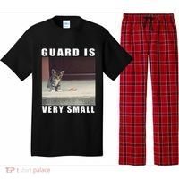 Guard Is Very Small Cat Funny Oddly Specific Dank Meme Pajama Set thumb 0