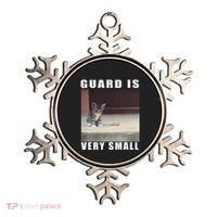 Guard Is Very Small Cat Funny Oddly Specific Dank Meme Ornament thumb 0