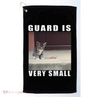 Guard Is Very Small Cat Funny Oddly Specific Dank Meme Golf Towel thumb 0