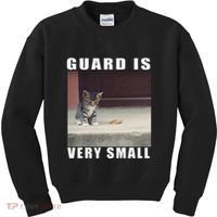 Guard Is Very Small Cat Funny Oddly Specific Dank Meme Kids Sweatshirt thumb 0